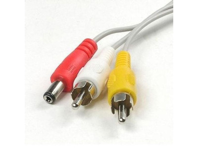30m 회색 전원 5.5 케이블 전원선 CCTV DC 2RCA