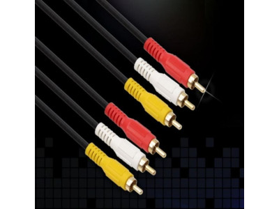 RCA 3선 케이블 10m 오디오선 오디오케이블 스피커케이블 RCA케이블 케이블연결선
